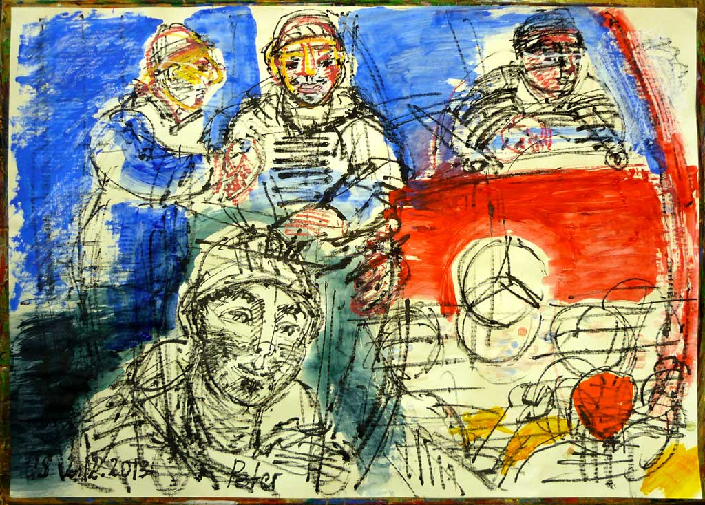 Peter und Franz beim Hornung in Partenkirchen