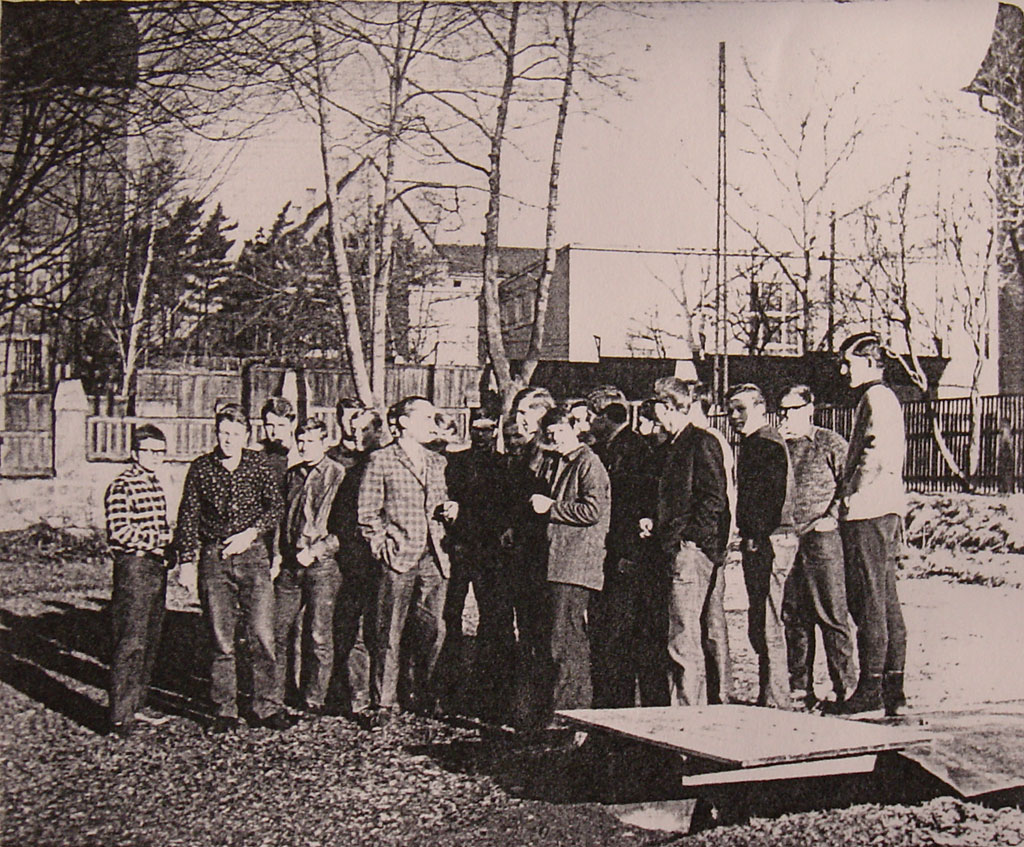Gottfried Herder Penne 1969 Pause mit Hermann Speck