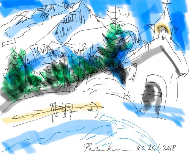 Partenkirchen iPad paintings