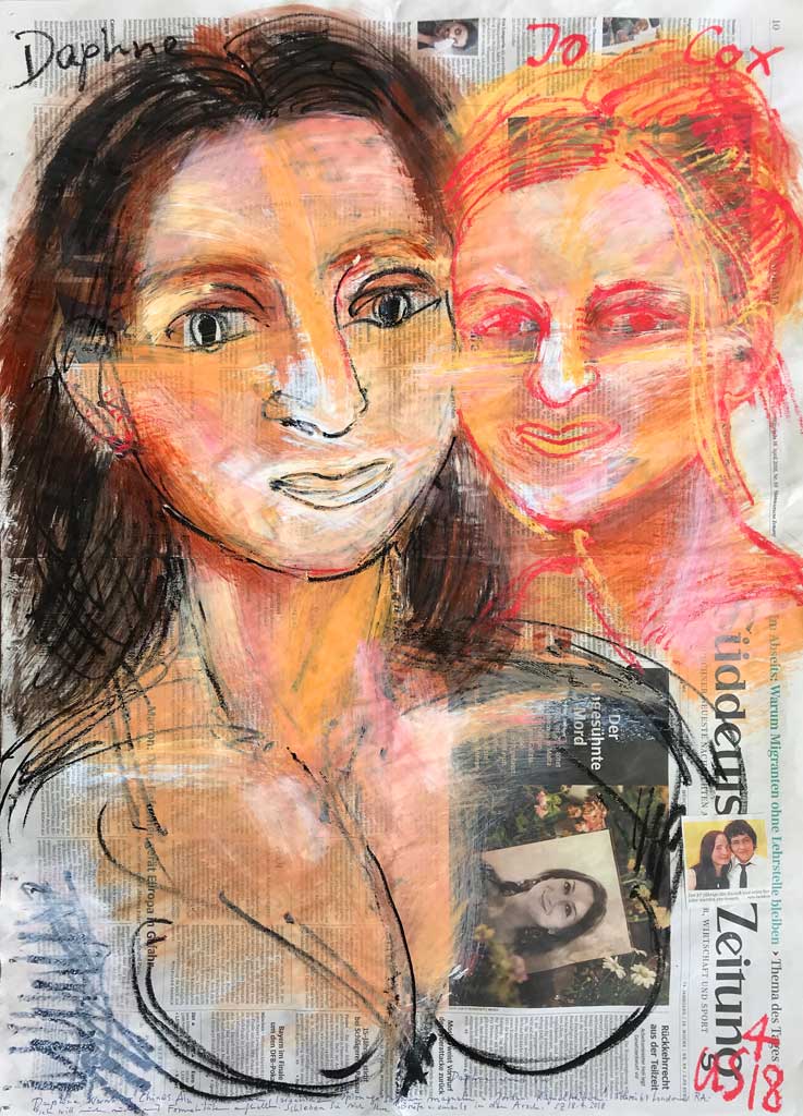 Daphne Galizia Jo Cox wenn du die Wahrheit sagst toeten sie dich