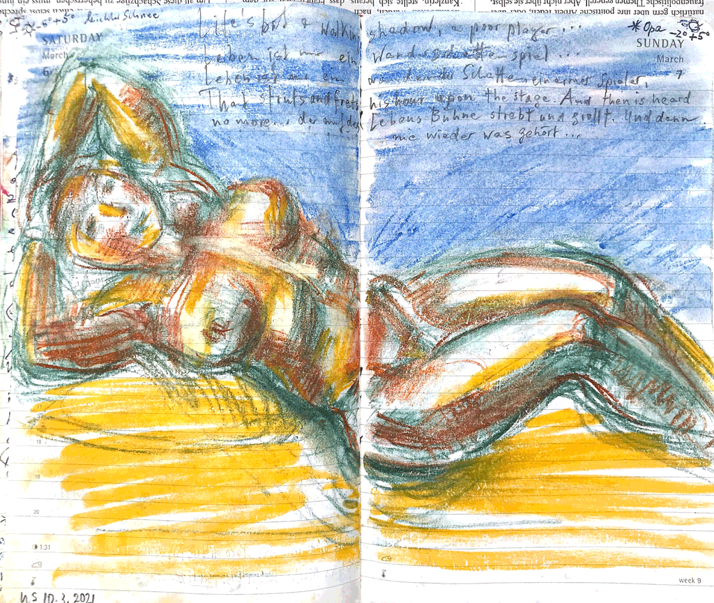 Shakespeare nude life's but a walking shadow play