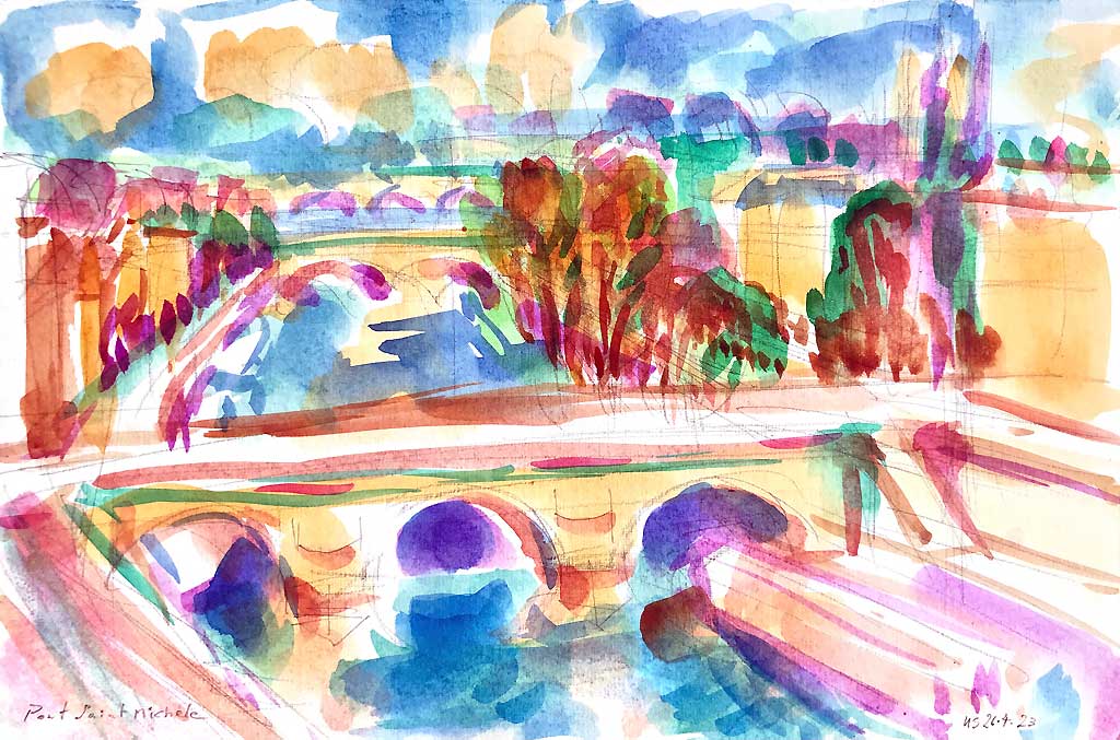 Claus Peymann au Pont Saint Michele