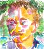 Portraitstudie Schusterjungen Aquarell