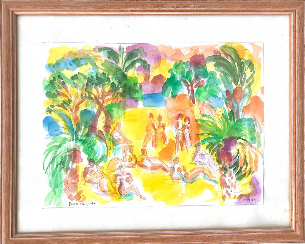 Quadro Vamos para praia