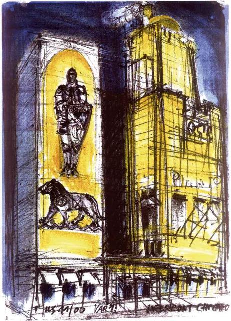 Knights Tower at night