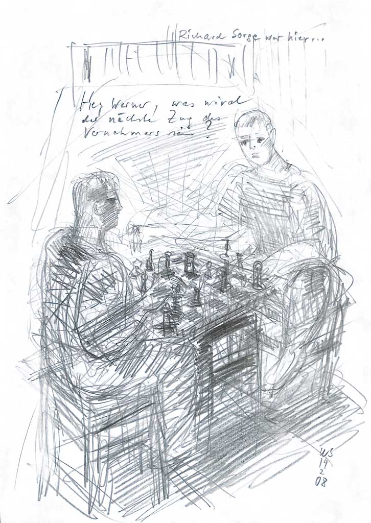 Schachspieler in Zelle 51 Hey Bobby Fischer